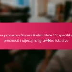 Brzina procesora Xiaomi Redmi Note 11: specifikacije, prednosti i utjecaj na igračko iskustvo