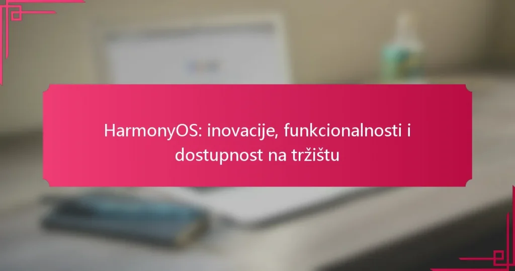 HarmonyOS: inovacije, funkcionalnosti i dostupnost na tržištu