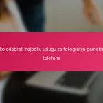 Kako odabrati najbolju uslugu za fotografiju pametnog telefona