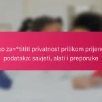Kako zaštititi privatnost prilikom prijenosa podataka: savjeti, alati i preporuke