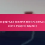 Servisi popravka pametnih telefona u Hrvatskoj: cijene, trajanje i garancije