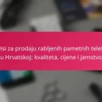 Servisi za prodaju rabljenih pametnih telefona u Hrvatskoj: kvaliteta, cijene i jamstvo