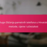 Usluge čišćenja pametnih telefona u Hrvatskoj: metode, cijene i učestalost